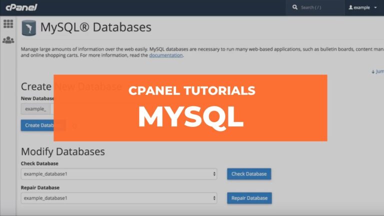 Managing Databases in cPanel MySQL and PostgreSQL Explained