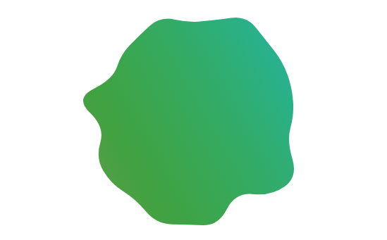 A large green blob shape.