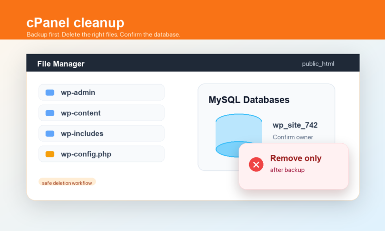 How to Remove a WordPress Site from cPanel [Visual Guide]